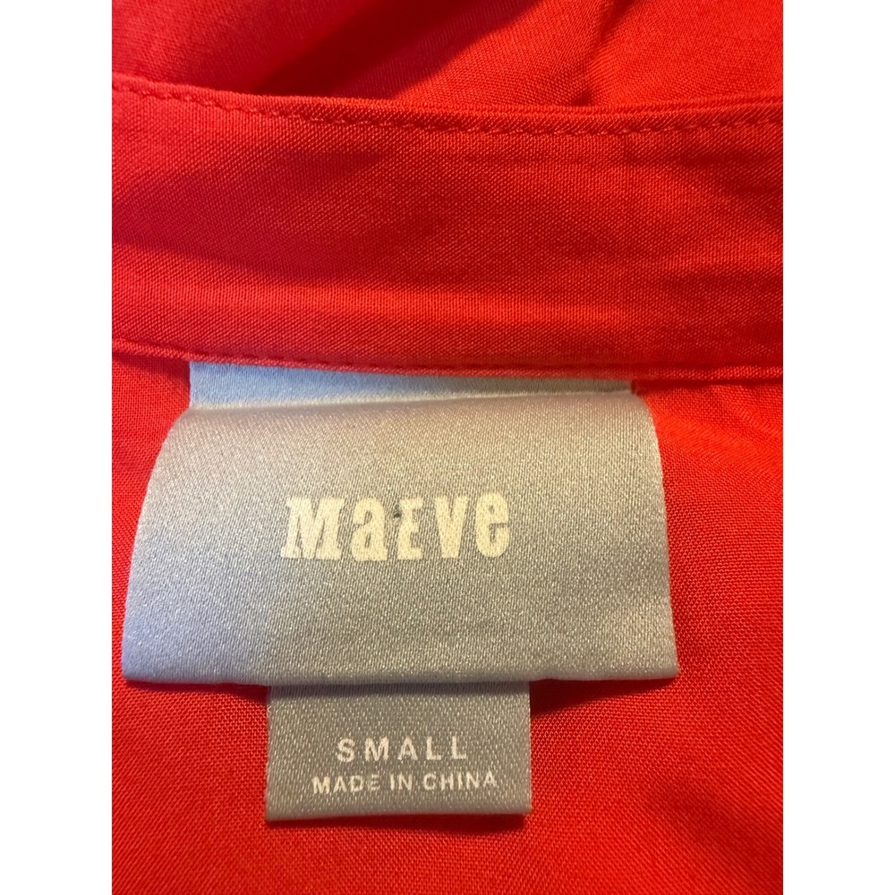 Maeve Anthropologie orange Cap Dress Small preppy Y2K boho retro mini resort - Picture 6 of 7